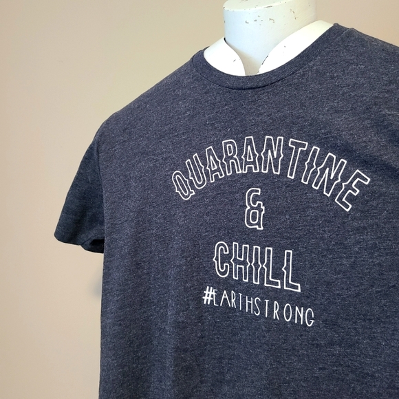 STILL NORTH | Grey Super Soft Cotton Quarantine & Chill Tee Shirt - Picture 3 of 6